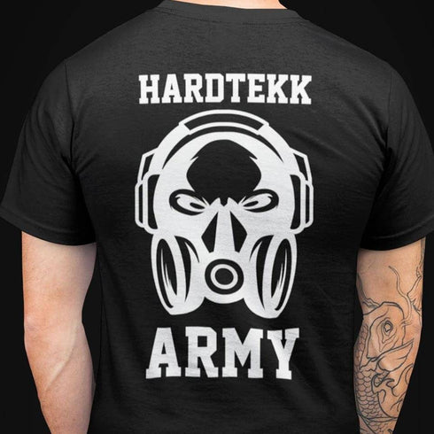 Hardtekk Army T-Shirt für Männer in schwarz